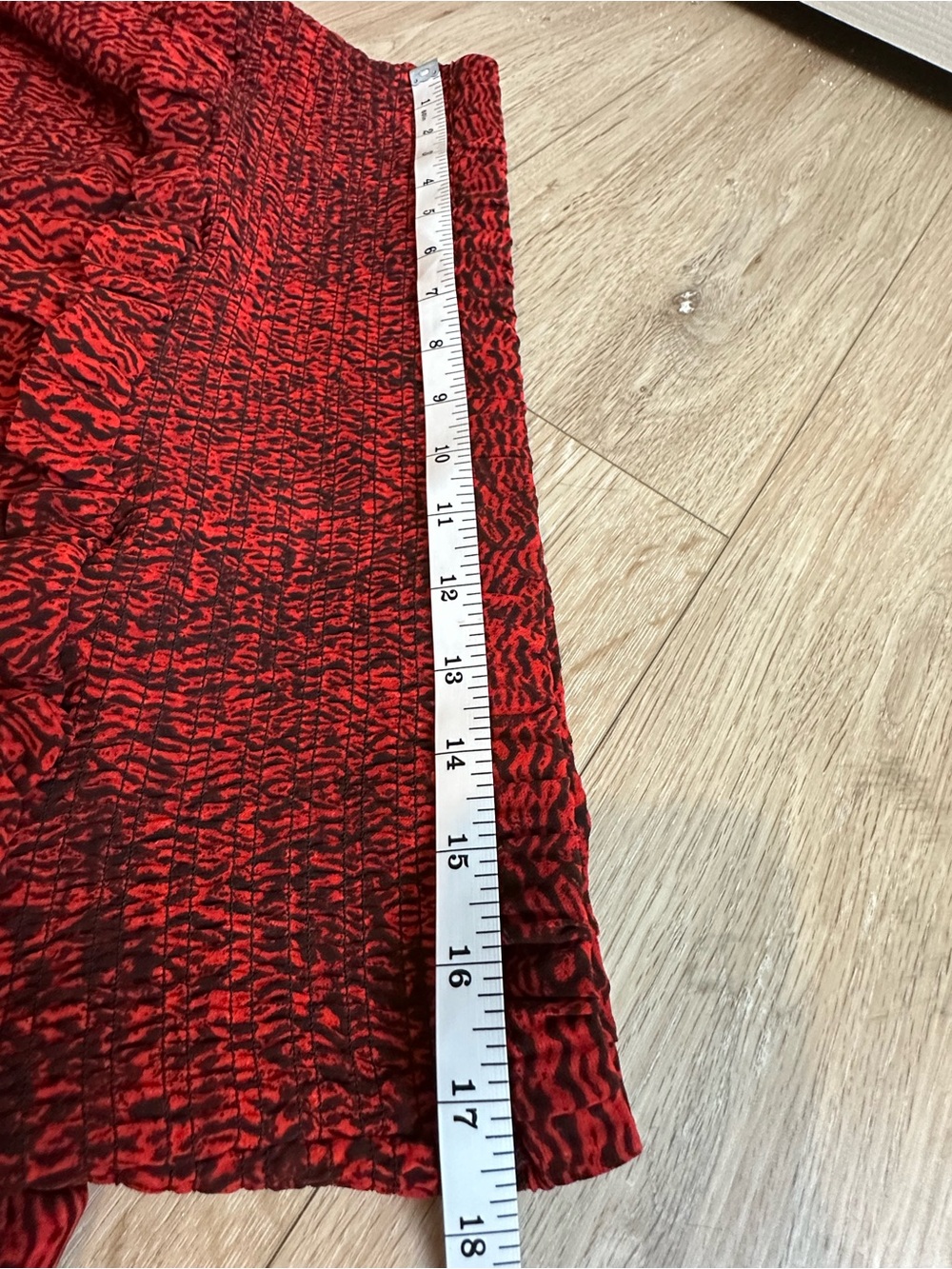 Michael Kors Red and Black Tiered Mini Skirt - Picture 4 of 6